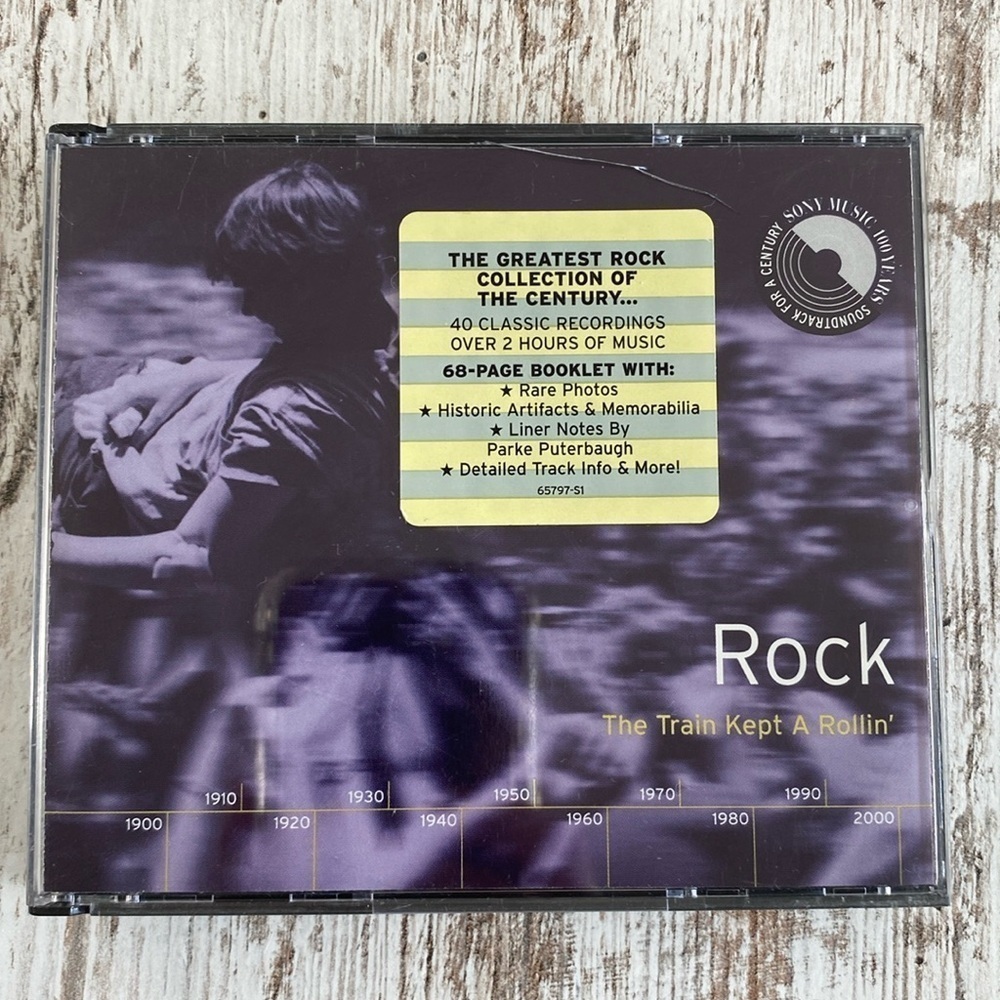 The Greatest Rock Collection of the Century 2 CD Set Epic Columbia 40 Tracks